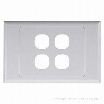 Faceplate in Australian Style, 120 Type, 4 Ports